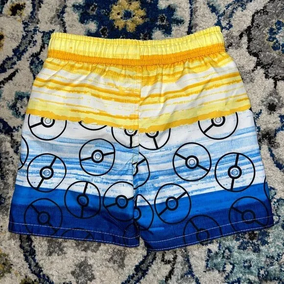 Boys' Pokemon Fictitious Character Swim Shorts Yellow Size XS - Picture 4 of 4